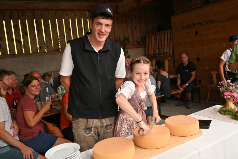 Käseanschnitt Alpe Gamperdona