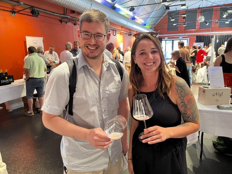 Mary-Joe Kocmar und Christopher Kowal (Wein & Co Bregenz)