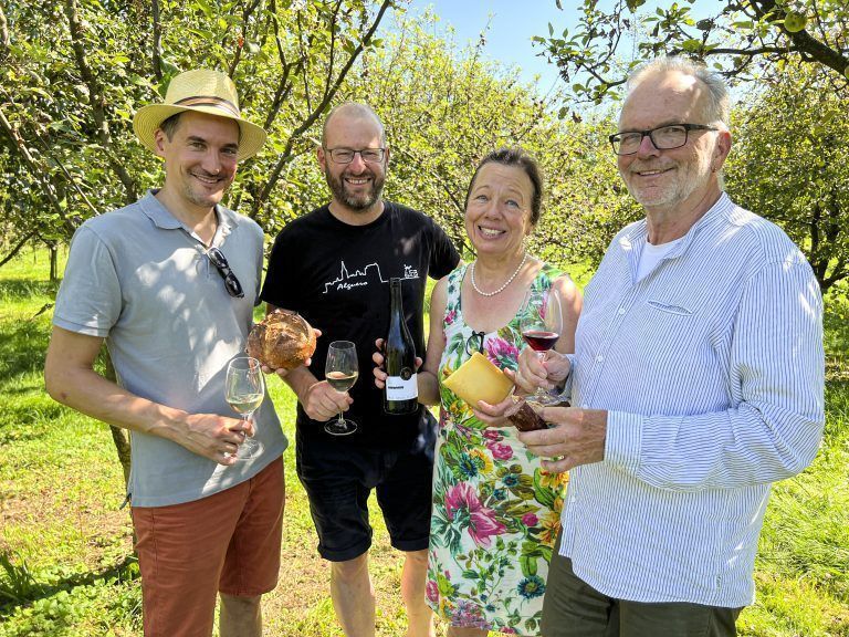 Präsentierten entschleunigtes Genießen: Roger Stieger, Vito Mussner, Elvira Kern-Nagel und Wolfgang A. Mink