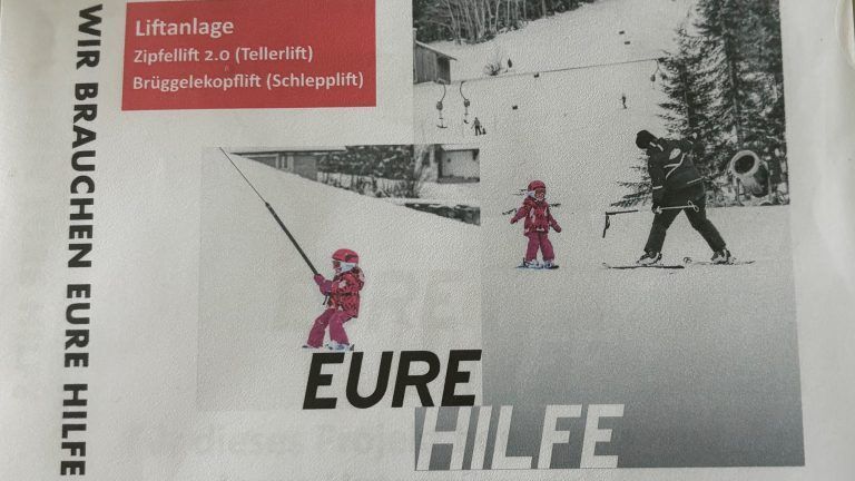Skilift Spendensammlung