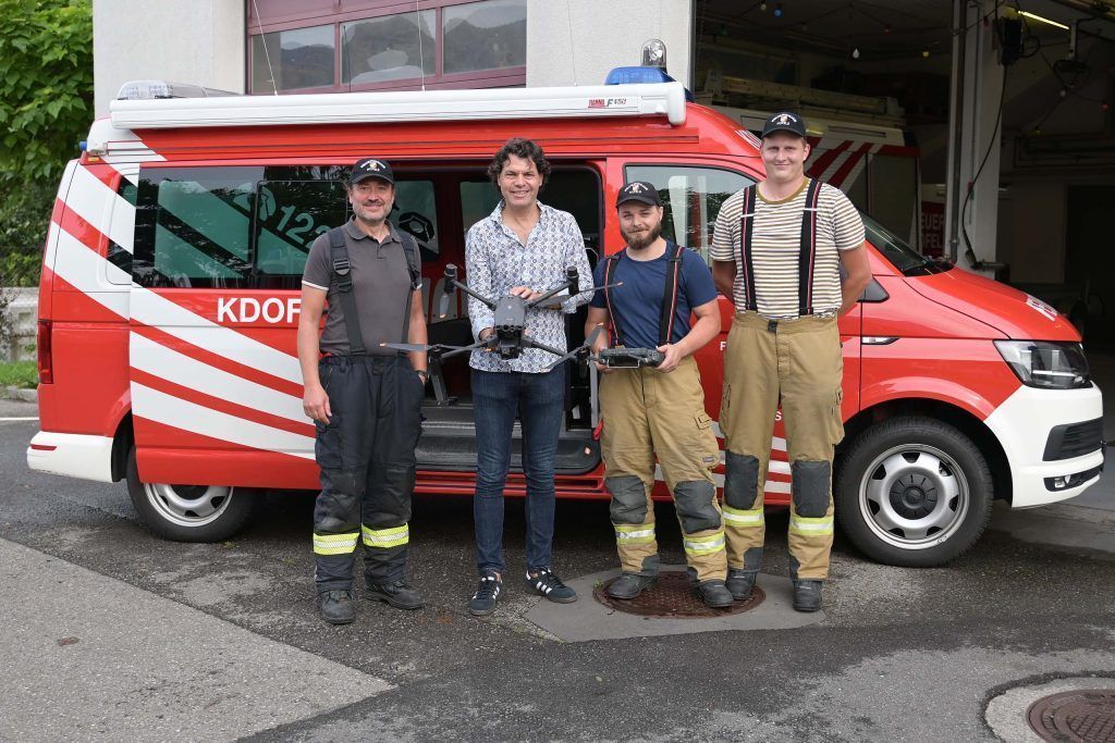 Neue Drohne für die Feuerwehr Feldkirch-Nofels