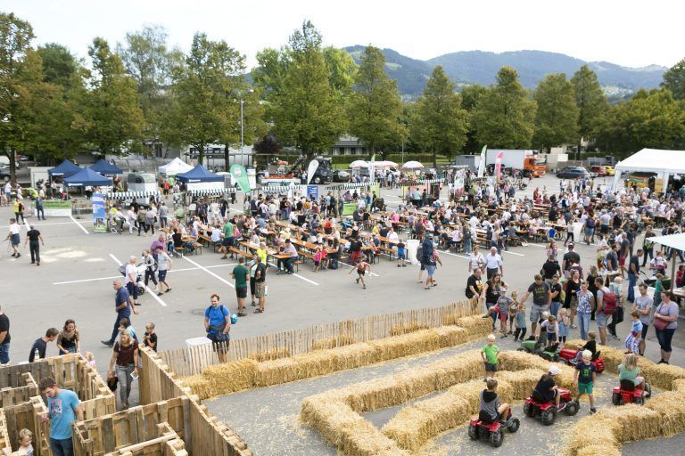Dornbirn am 4.9.2022 Tag der Landwirtschaft, LKW. Landwirtschaftskammer Vorarlberg, Familienfest, Tierschau, Kleintiere, Essen und Getraenke, Nachhaltigkeit, Regional