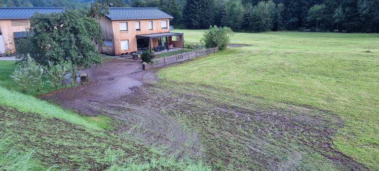 Murenabgang Galgenul, Aufräumarbeiten