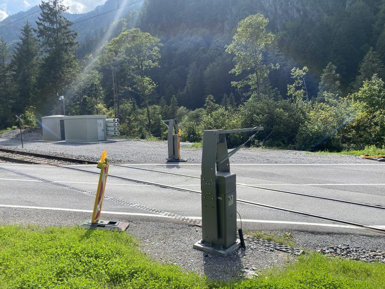 Bahnschranke Alma-Kreuzung