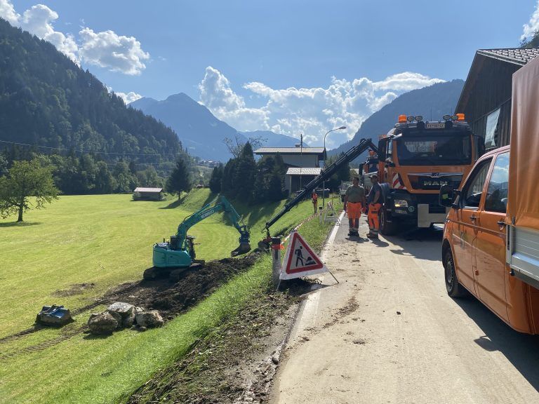 Murenabgang Galgenul, Aufräumarbeiten