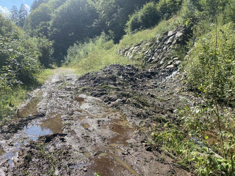 Murenabgang Galgenul, Aufräumarbeiten