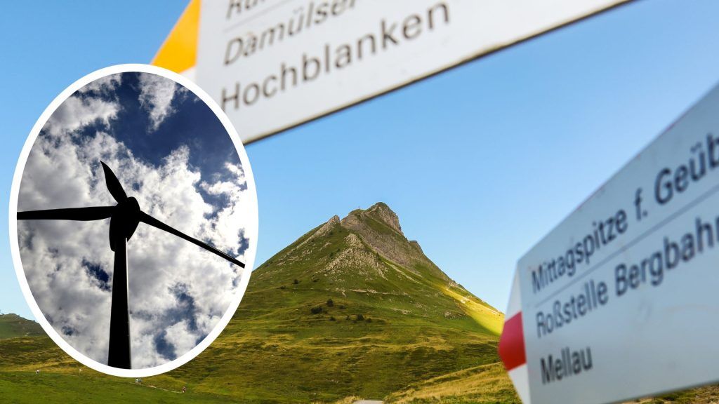 Damülser Mittagsspitze, Niedere, &#8230;: Wo überall geheime Windparkpläne gewälzt werden