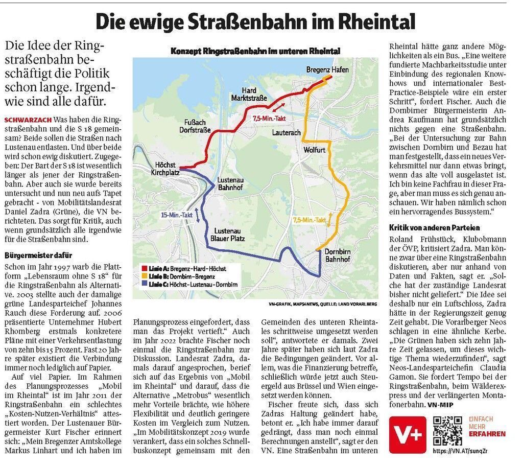 Schon wieder das Straßenbähnle