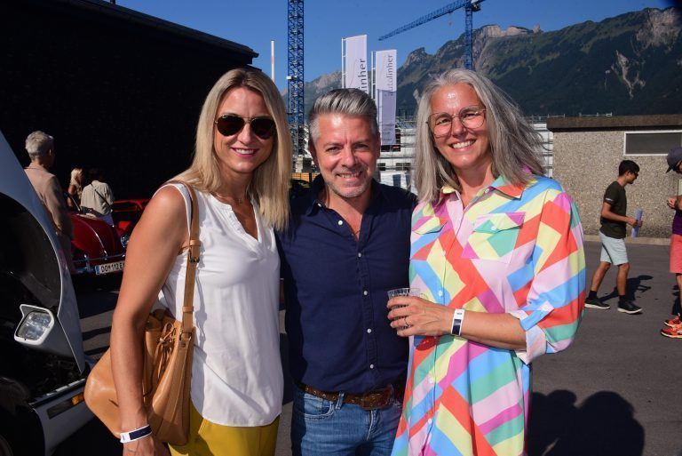 Valeria und Ivan Ceravolo mit Diana Künz - 11. "drive2help" - von Sennwald zum Kloster Mehrerau