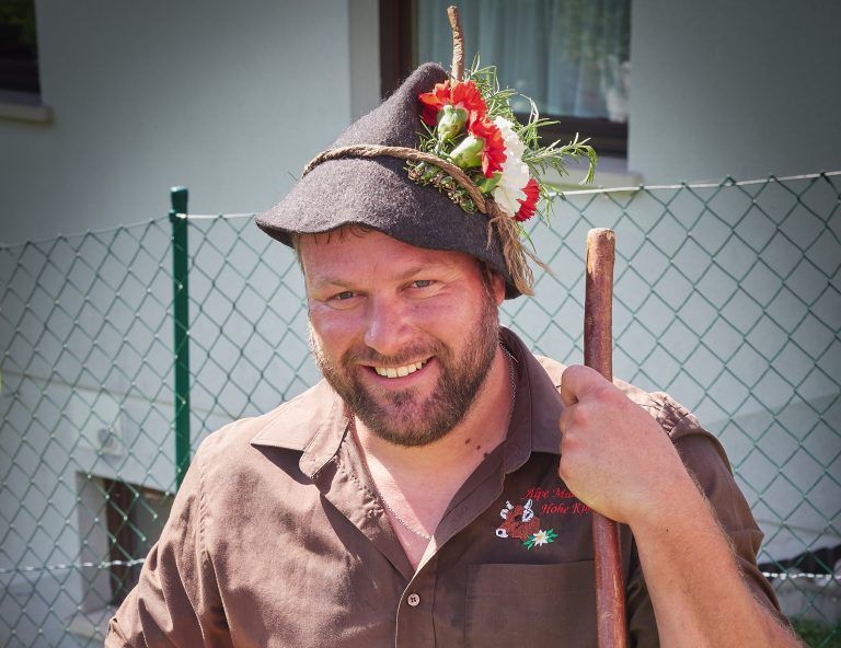 Lukas Nachbaur - aktueller Alpmeister von Fraxern - Fraxner Alpabtrieb von den Alpen Maiensäß und Staffelalpe