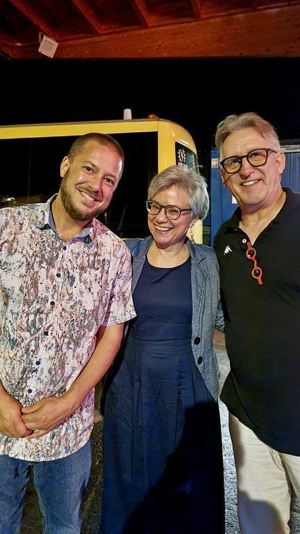 Florian Prokopetz ("Simon"), Susanne Küng, Armin Weber ("Max") - Premiere Üsre Fraua