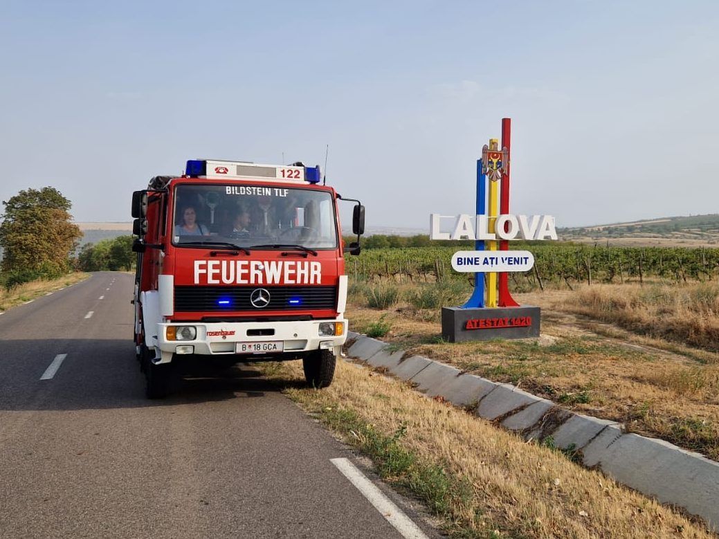 Bildsteins Feuerwehrauto nach Moldawien überstellt