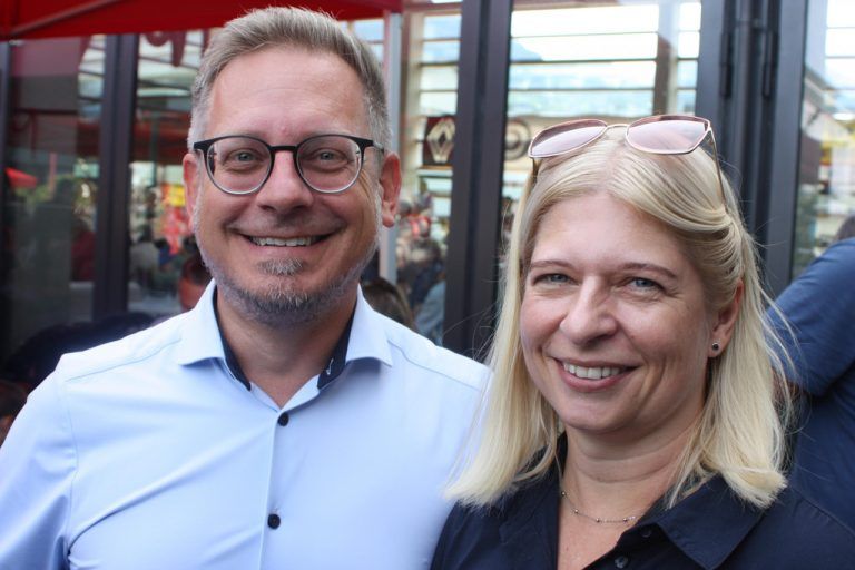 Bgm Michael Schnetzer mit Gattin Birgit - Sulz Kilbi 2024