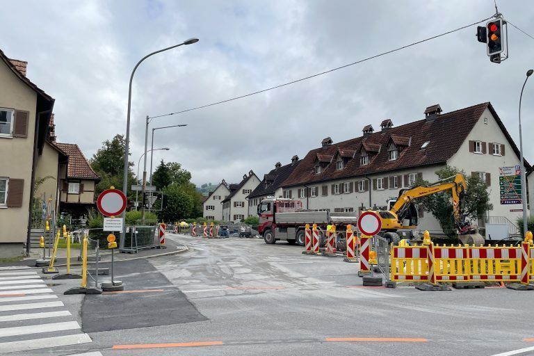 Hochspannungsleitung zweite Bauphase