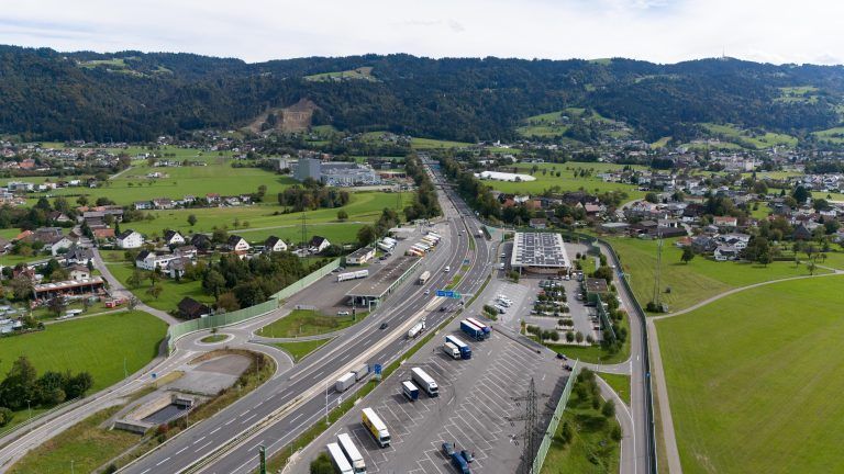 Autobahn A14 Baustelle Hörbranz