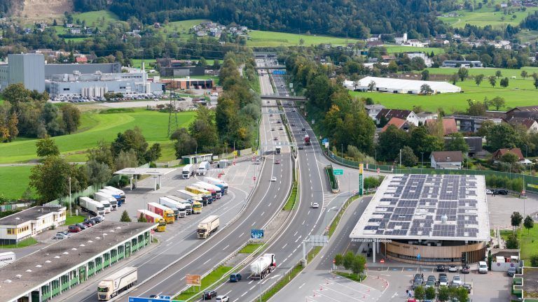 Autobahn A14 Baustelle Hörbranz
