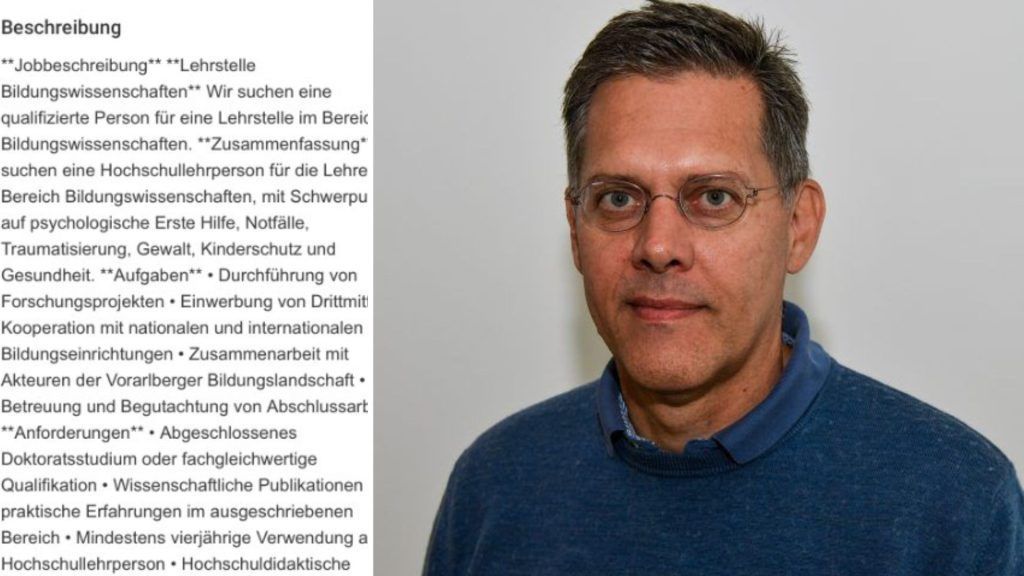 Da will sich der scheidende PH-Rektor doch nicht etwa &#8230;?