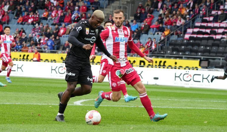 ABD0255_20240915 – GRAZ –
STERREICH: Gustavos Satos Costa (Altach) am Sonntag, 15. September 2024, whrend der Admiral Bundesliga-Begegnung, Grunddurchgang, 6. Spieltag, zwischen GAK und Cashpoint SCR Altach in Graz. – FOTO: APA/EXPA/MARCEL PAIL