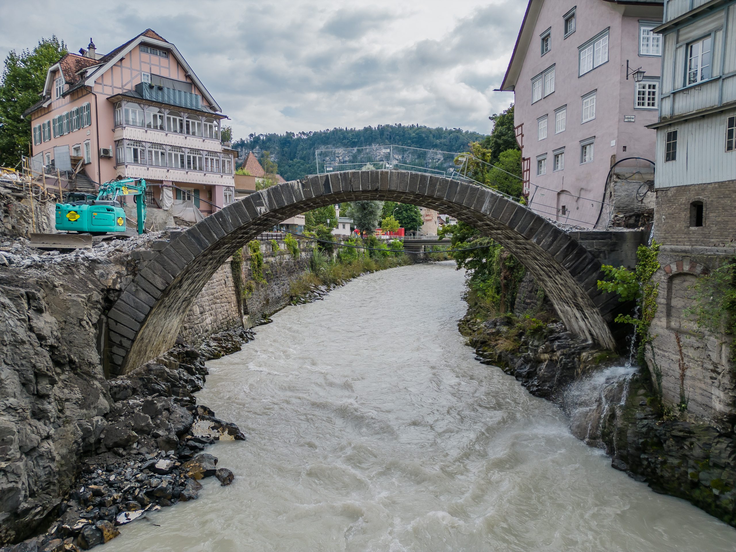 drohne, luftbild feldkirch, baustelle, Kapfschlucht, Heilig-Kreuz-Brcke