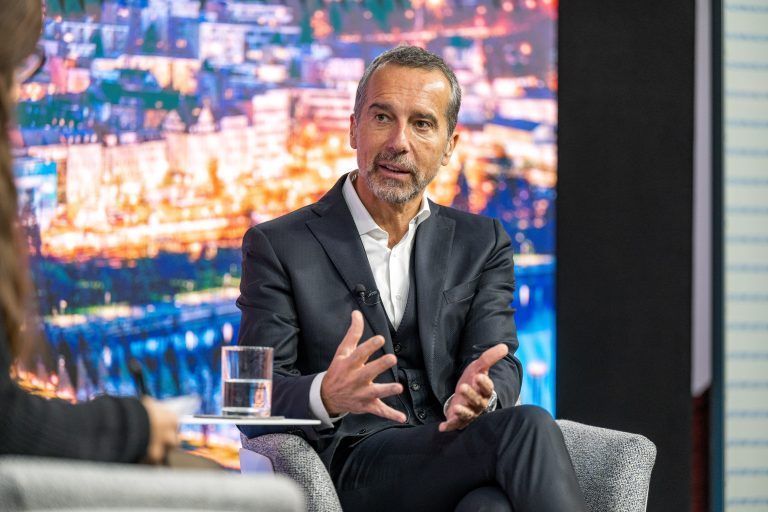 TV-Interview mit Christian Kern