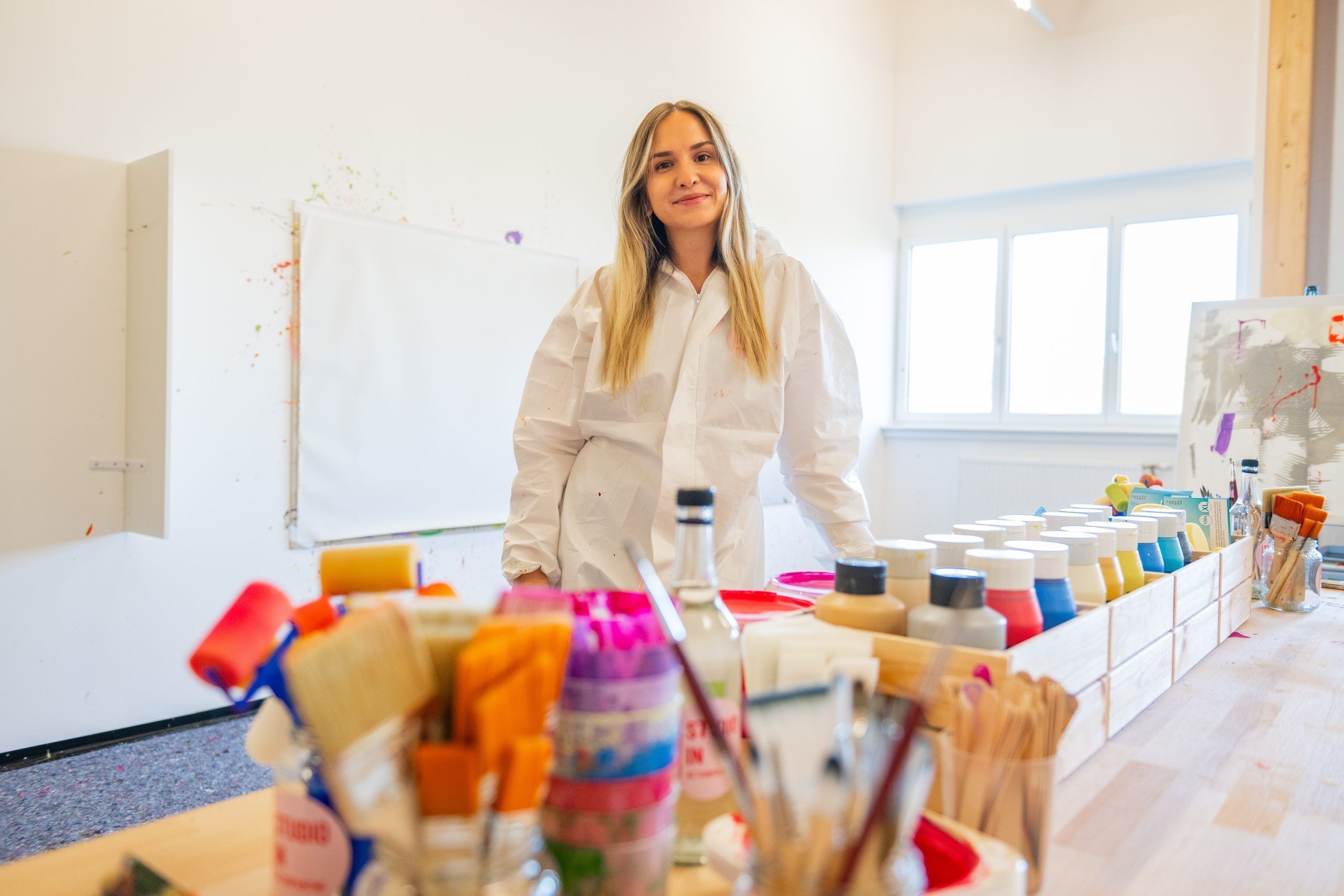 Actionpainting, Studio In, Dornbirn, Isabella Neyer
