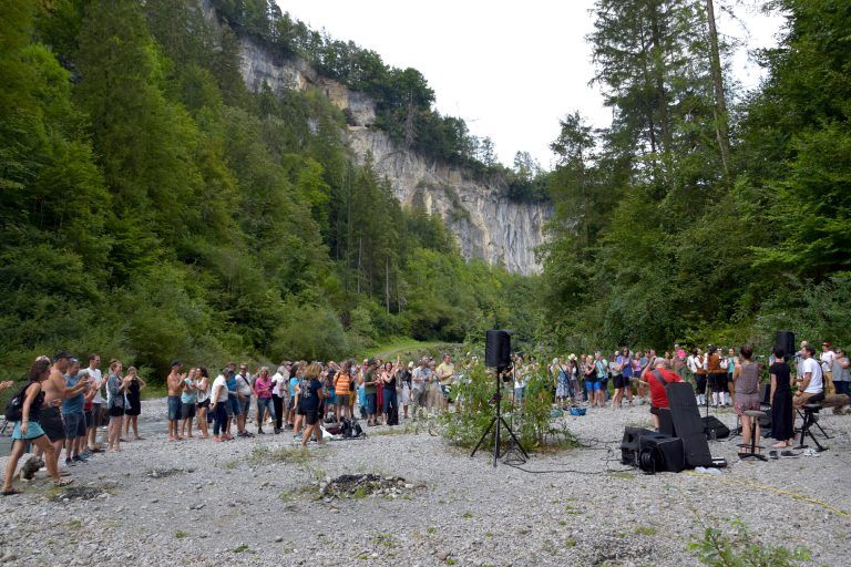 Event "Jam the Canyon", Tal schafft Kultur (Kulturinitiative), Bürser Schlucht