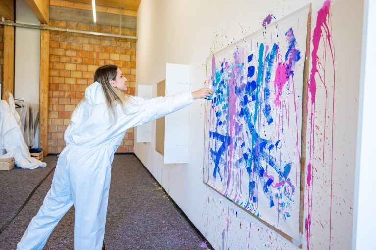 Actionpainting, Studio In, Dornbirn, Isabella Neyer