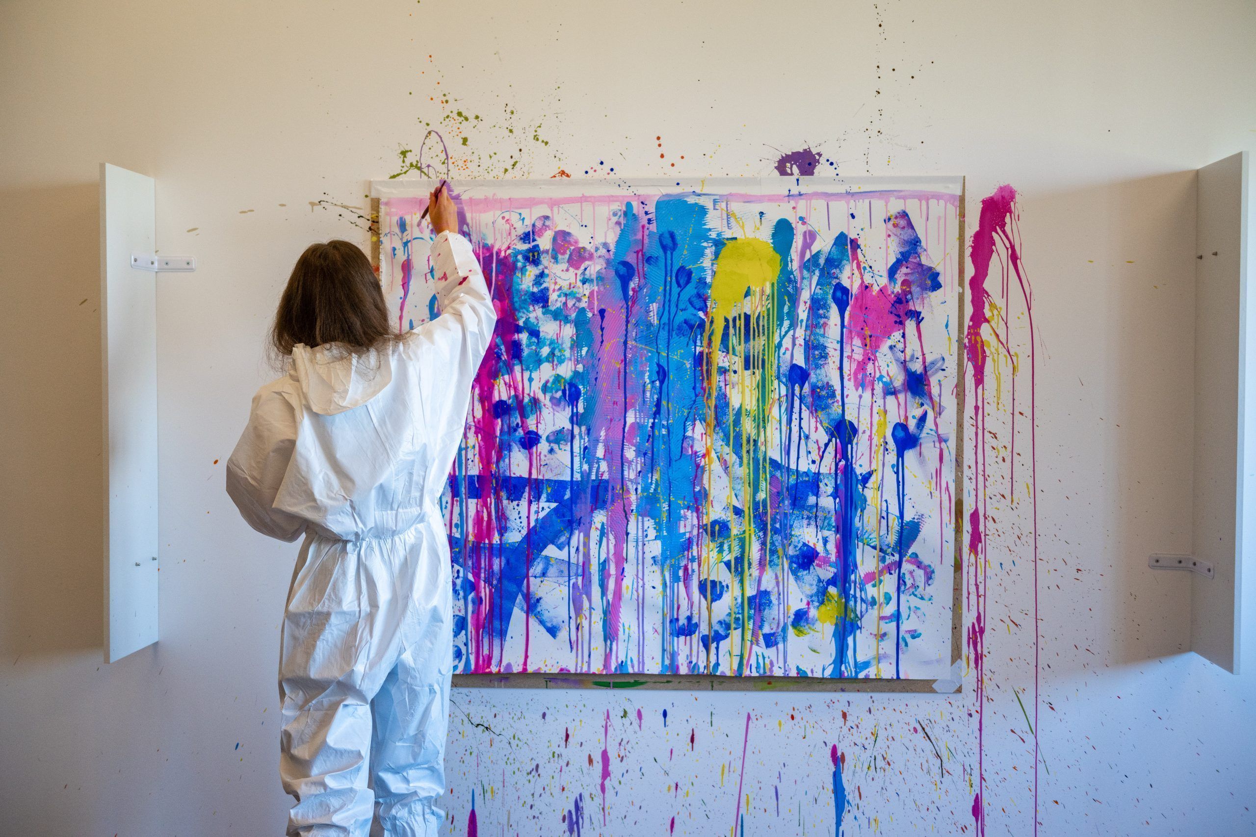 Actionpainting, Studio In, Dornbirn, Isabella Neyer