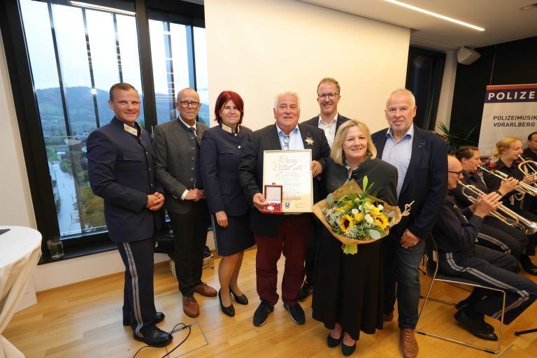 Abschiedsfest für Polizeikommandant Egon Hohenauer.