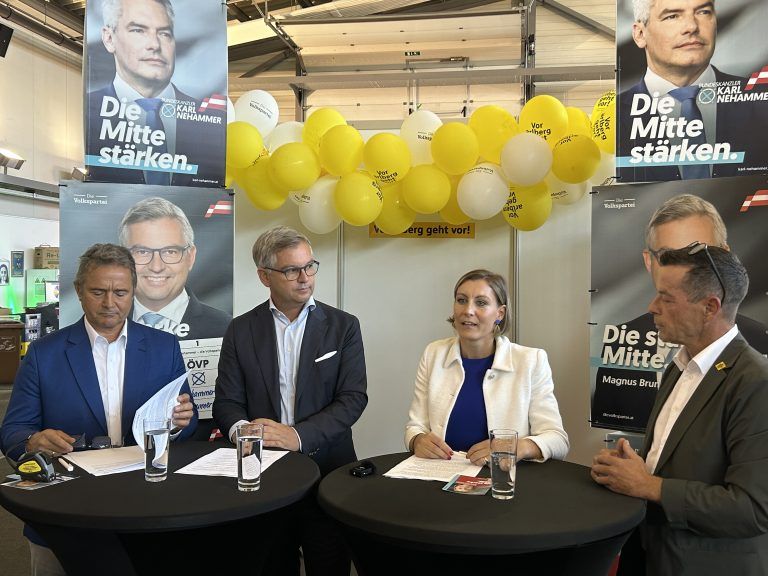 Messe Wahlkampf Dornbirner Herbstmesse Landtagswahl