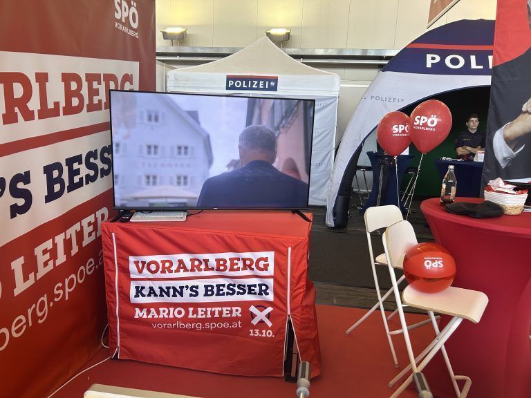 Messe Wahlkampf Dornbirner Herbstmesse Landtagswahl