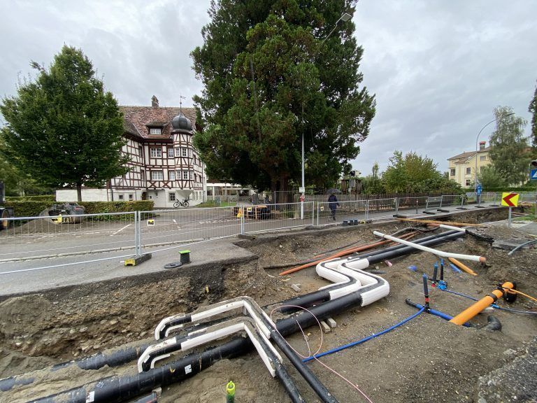 Baustelle Gallusstraße Schlossbergstraße Marianum