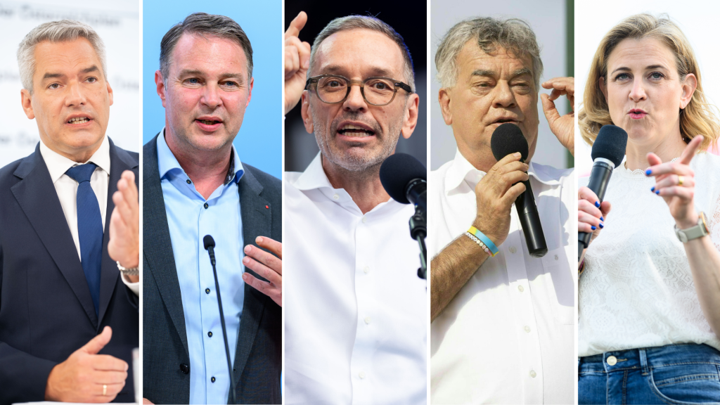 Der große Schlagabtausch: Die Elefantenrunde zur Nationalratswahl live ab 16 Uhr