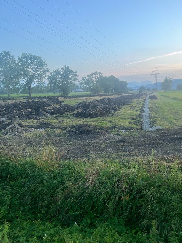 Ried, Baustelle