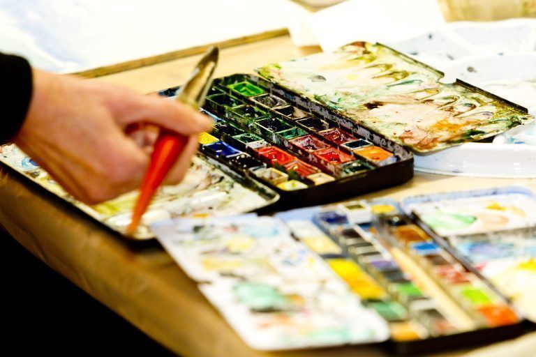 Dornbirn am 25.3.2019 Ateliertage in Dornbirn, im Bild Wehinger Waltraud, Kehlegg 17, 0699 - 19 72 8877