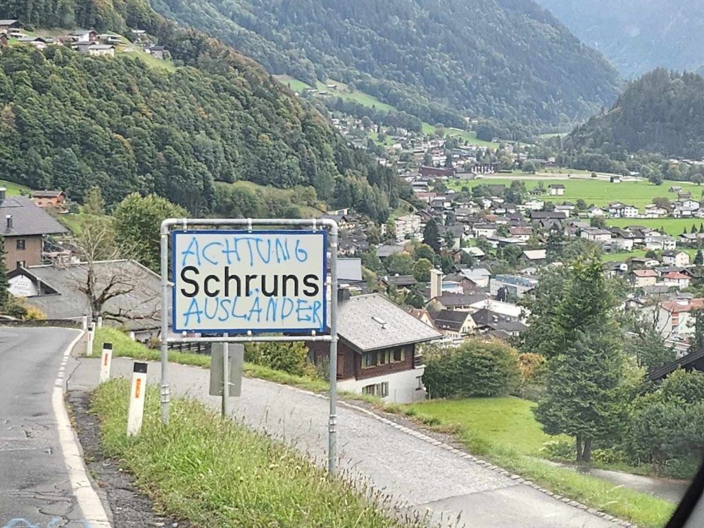 Ausländerfeindlicher Vandalismus im Montafon