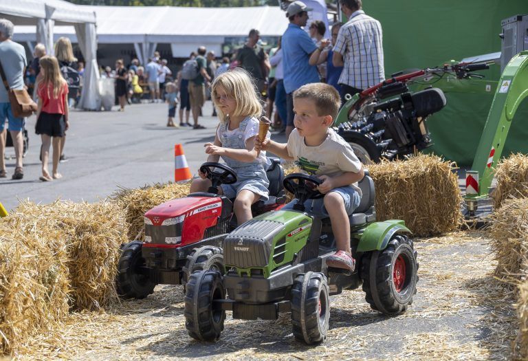 Traktor Oldtimer Ausstellung, Tiervorführungen i Tag der Landwirtschaft