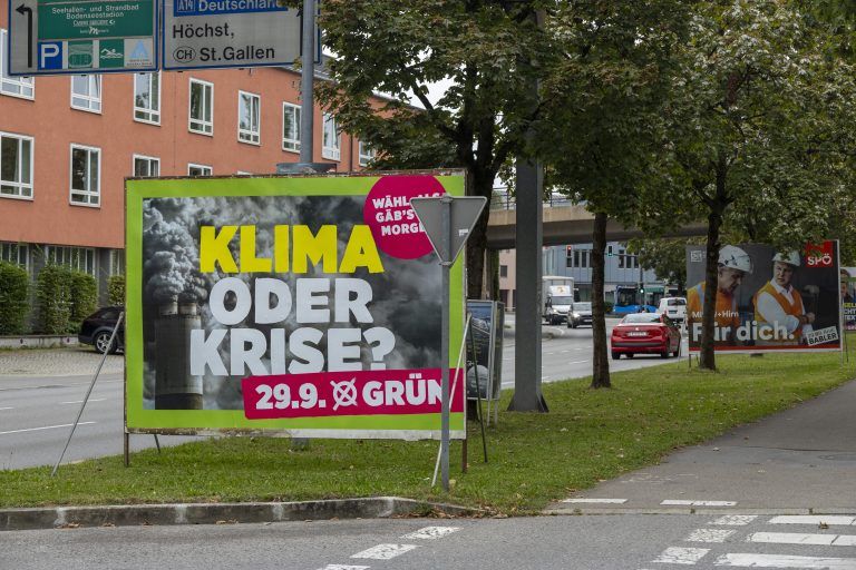 Wahlen 2024 wahlplakate Plakate Wahlwerbung in Bregenz Nationalratswahlen