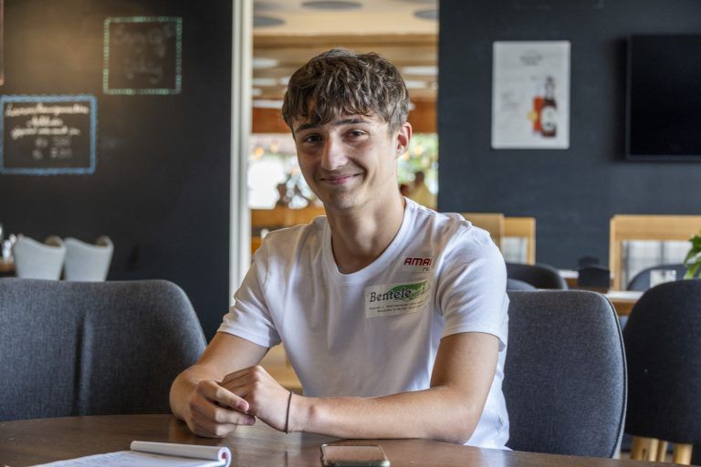 Nachwuchsfußballer Fabio Ebner, der zuletzt im ÖFB-U16-Nationalteam Interview