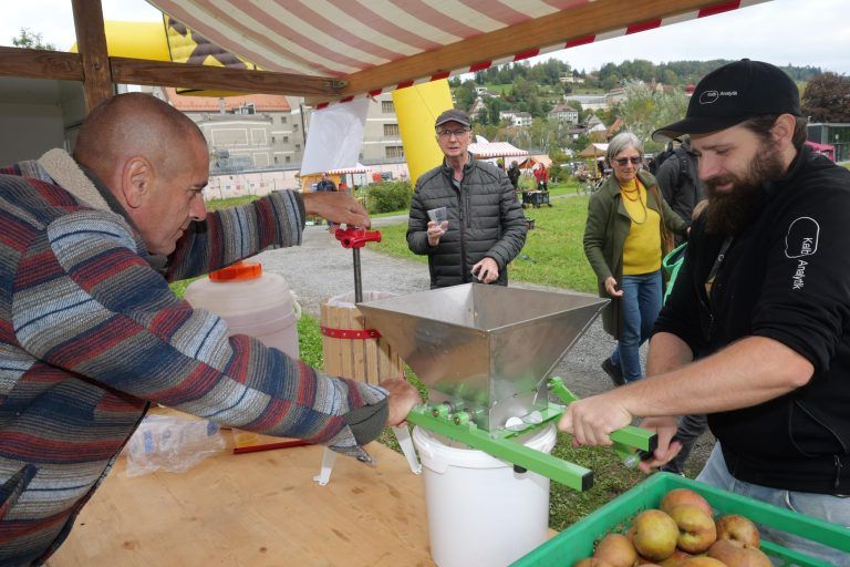 Bei der Mosterei Torkel Altenstadt wurde der Most gepresst. - 5. Vereinsmesse in Feldkirch - Vereinsmesse