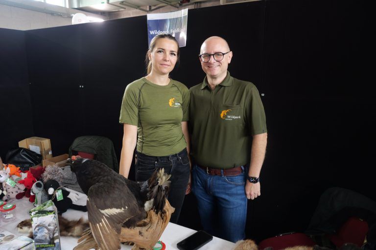 Anna und MIchael Heinzle am Stand vom Wildpark Feldkirch. - 5. Vereinsmesse in Feldkirch - Vereinsmesse