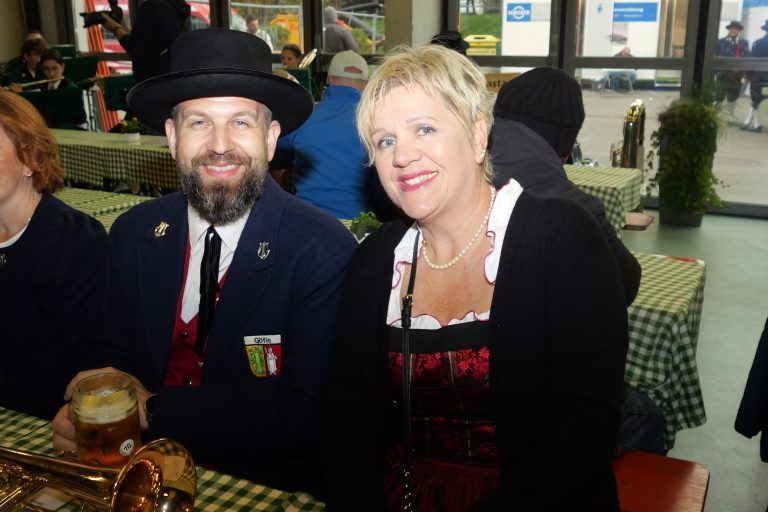 Roman Madlener und Vizebürgermeisterin Michaela Gort. - 125 Jahre Feuerwehr Frastanz - Feuerwehr