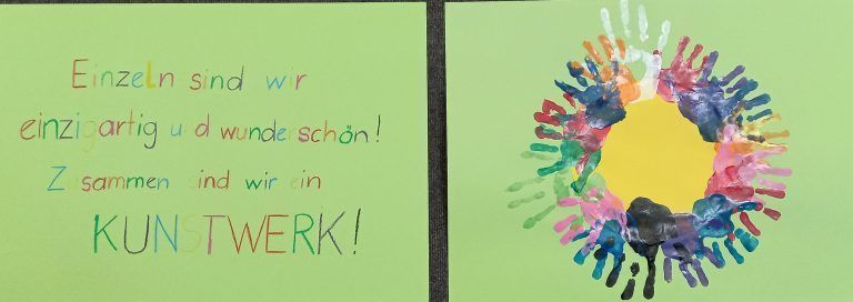 Am Ende des Jahresthemas "Gemeinsam wachsen" soll ein Kunstwerk aus aus vielen schönen Begegnungen entstehen. - Ein Generationenprojekt, das alle begeistert - Generationenprojekt Kindergarten Mittelfeld