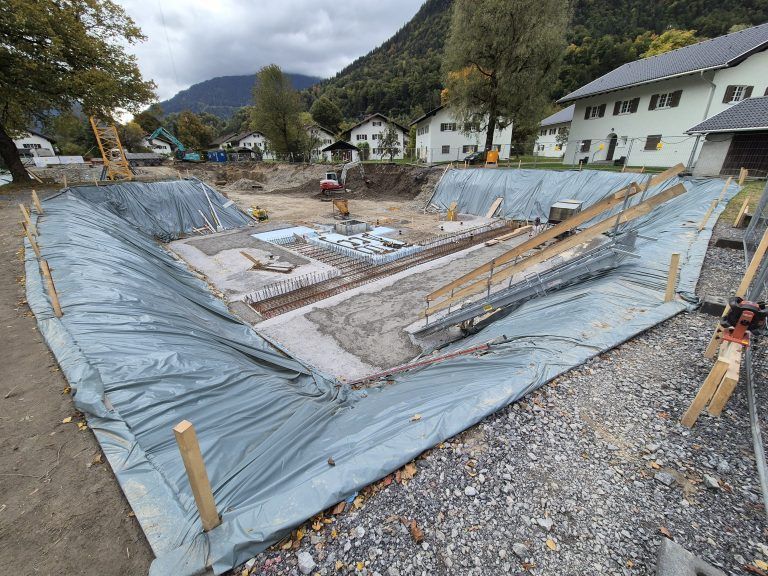 Spatenstich Wohnanlage Gantschier/Schruns, Wohnbauselbsthilfe, Jäger Bau
