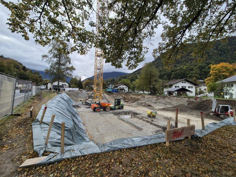 Spatenstich Wohnanlage Gantschier/Schruns, Wohnbauselbsthilfe, Jäger Bau
