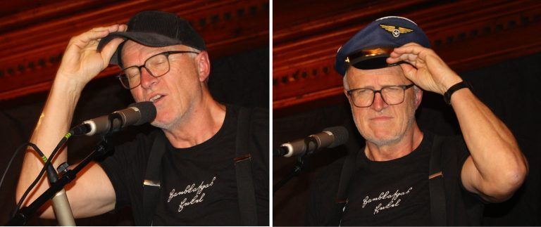 Hanskaspas Enkel mit Sepp Messner (alias Windschnur); Taube in Alberschwende