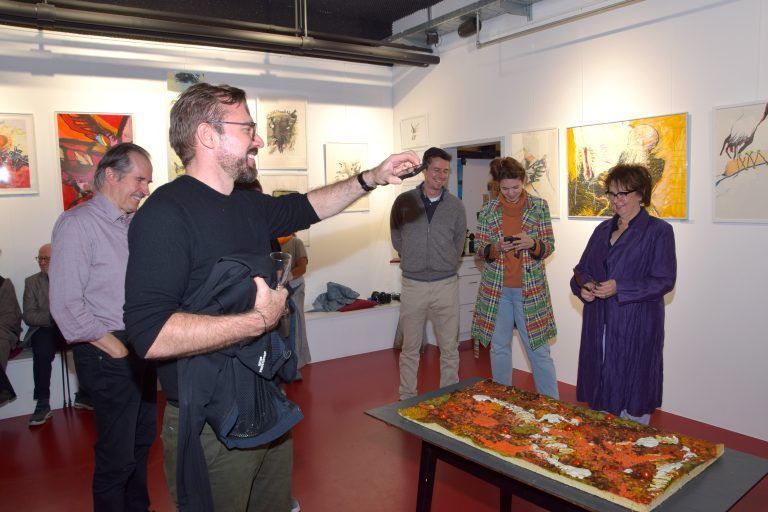 Eröffnung der Ausstellung "Phasen - Positionen", Werke des Künstlers Wilhelm Schramm, Kellergalerie Kukuphi