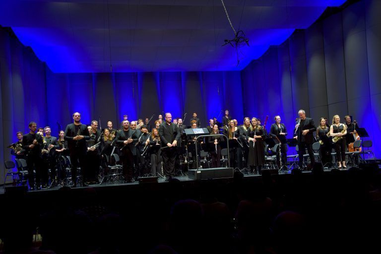 Festkonzert "Music for a Jubilee!" mit dem sinfonischen Blasorchester Windwerk unter der Leitung von Mag. Thomas Ludescher, 100 Jahre, Vorarlberger Blasmusikverband, Montforthaus