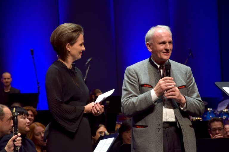 Festkonzert "Music for a Jubilee!" mit dem sinfonischen Blasorchester Windwerk unter der Leitung von Mag. Thomas Ludescher, 100 Jahre, Vorarlberger Blasmusikverband, Montforthaus