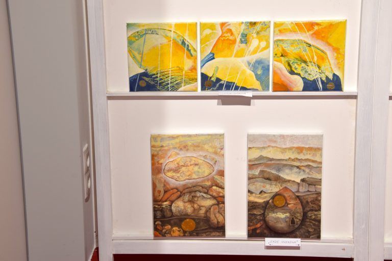 Kunstwerke von Matthias Baumgartner („Masu"), geboren 1946 in Wien, Mitglied der Berufsvereinigung Bildender Künstler Vorarlbergs, Ausstellung „Zwischen - Raum - Zeit“, Kellergalerie Kukuphi, Werdenbergerstraße 26